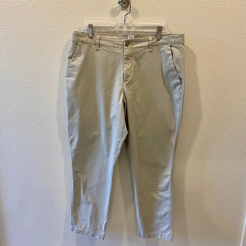Gap Girlfriend Chino Pant 14 khaki ankle